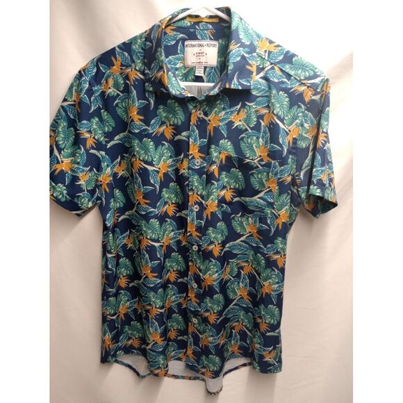 26 International Other - International Report Shirt Men Medium All Over Print Palm Tree 4 Way Stretch